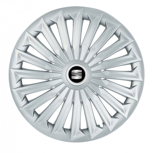 Set 4 capace roti 15 inchi (R15) compatibile SEAT, Model Joy Gri