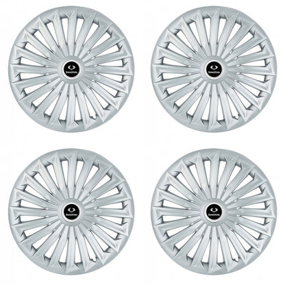 Set 4 capace roti 15 inchi (R15) compatibile SSANGYONG, Model Joy Gri