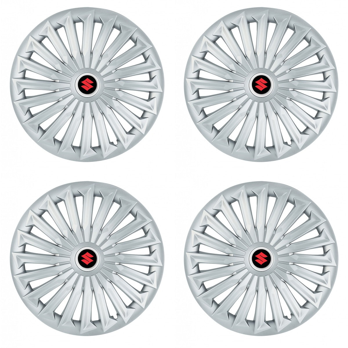 Set 4 capace roti 15 inchi (R15) compatibile SUZUKI, Model Joy Gri