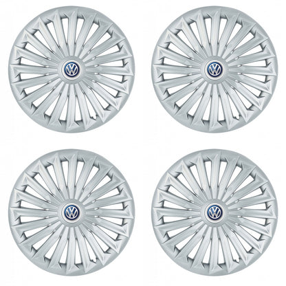 Set 4 capace roti 15 inchi (R15) compatibile VOLKSWAGEN, Model Joy Gri
