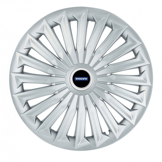 Set 4 capace roti 15 inchi (R15) compatibile VOLVO, Model Joy Gri