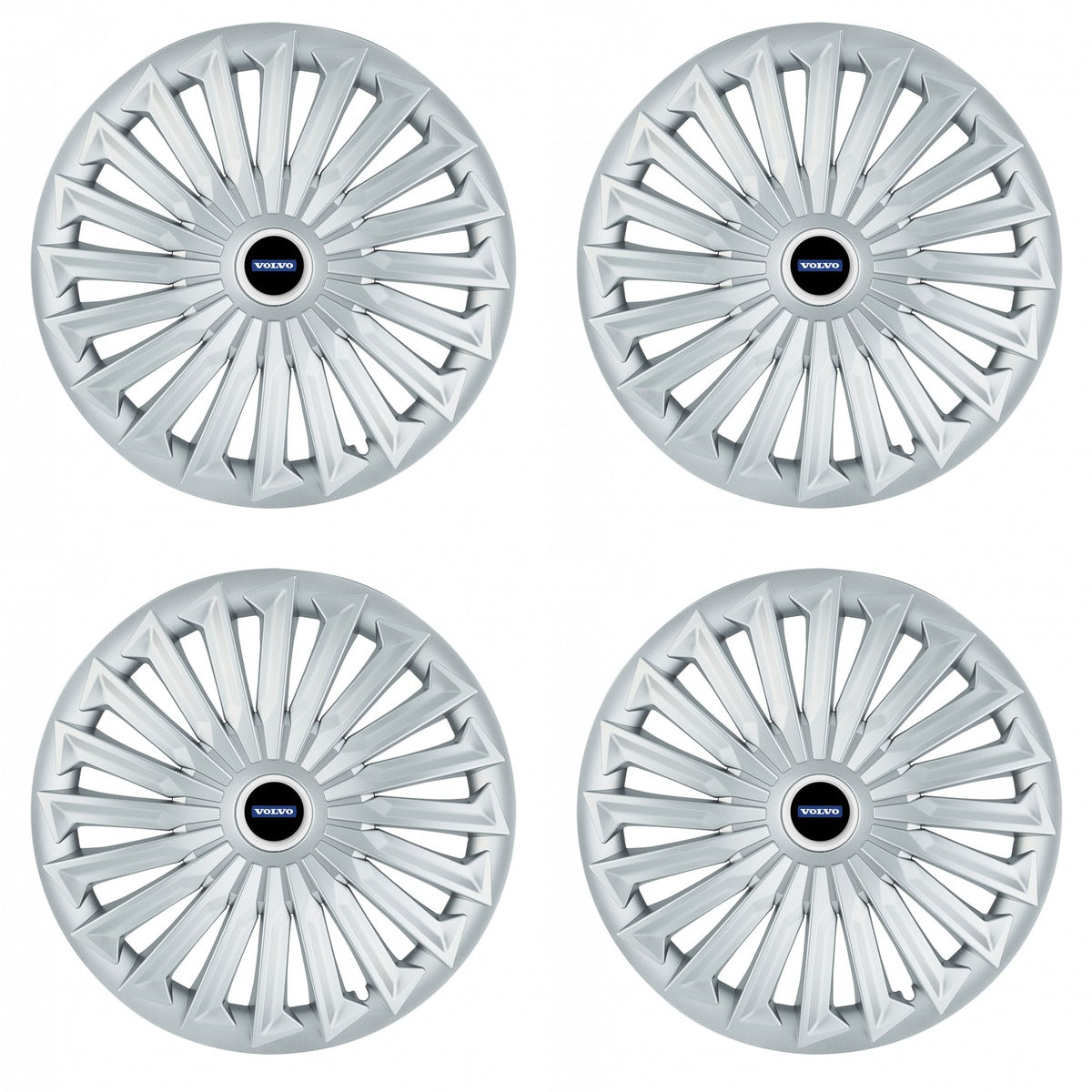 Set 4 capace roti 15 inchi (R15) compatibile VOLVO, Model Joy Gri