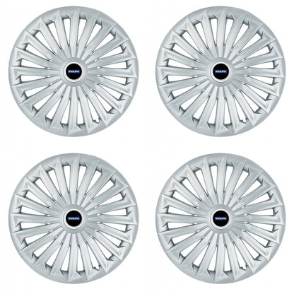 Set 4 capace roti 15 inchi (R15) compatibile VOLVO, Model Joy Gri