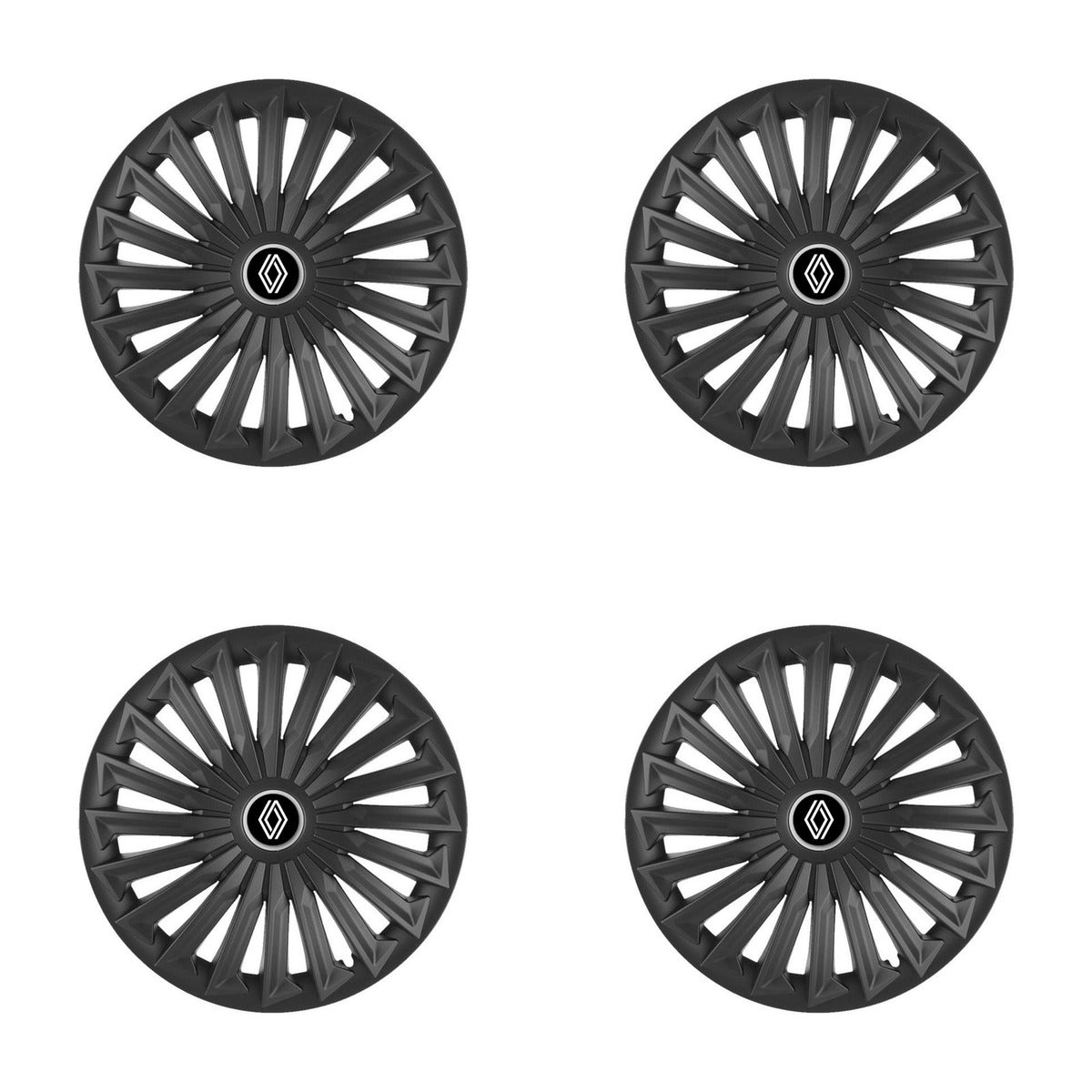Set 4 capace roti Joy Negru R14 Compatibil Cu Renault Nou