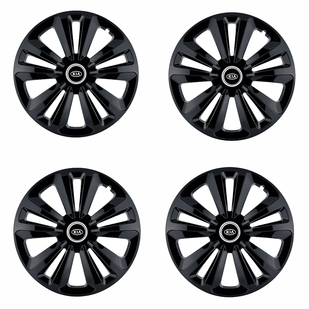 Set 4 Capace Roti Terra Negru R16, pentru Kia