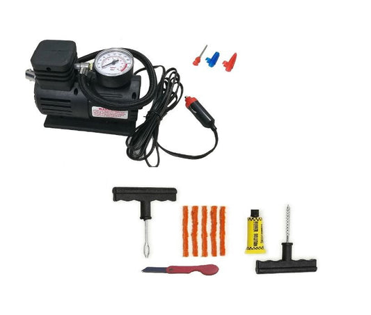 Kit Vulcanizare + Compresor Umflat Roti + Odorizant