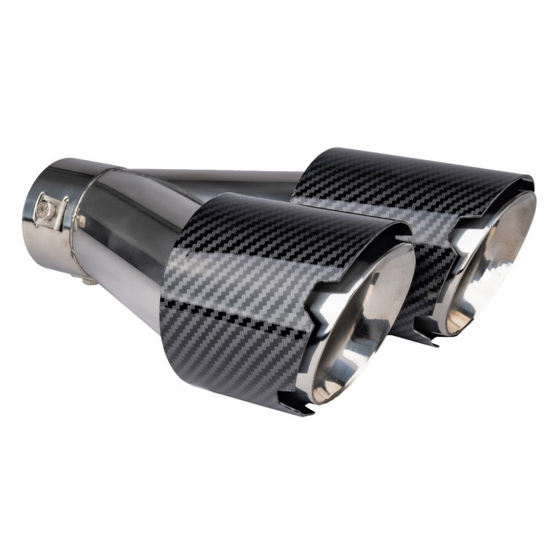 Ornament toba esapament duo din oțel inoxidabil carbon AMIO-04069