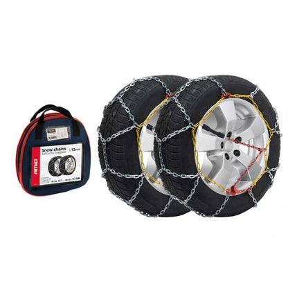Lanțuri pentru zăpadă,12 mm, geanta de transport, KN-90, set de 2 buc