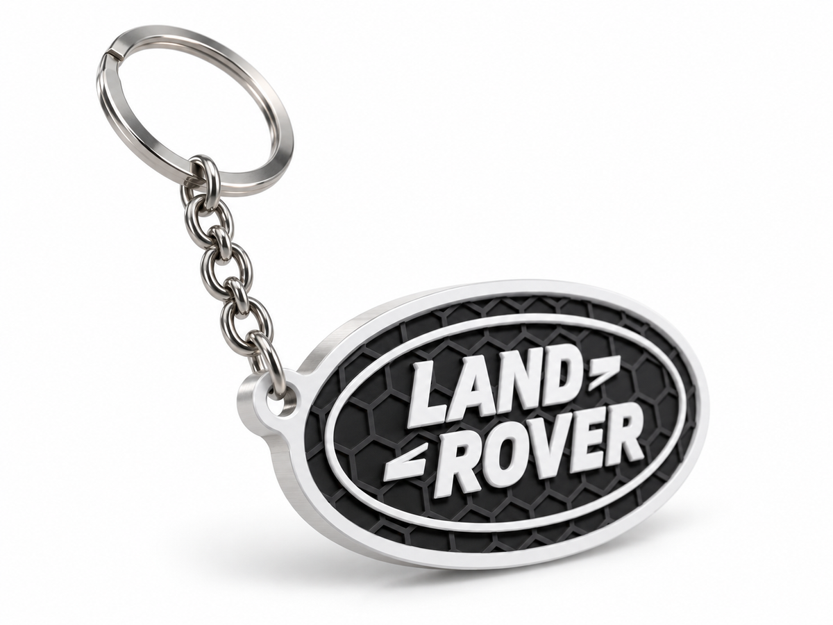 Breloc auto Land Rover cu lanț și inel
