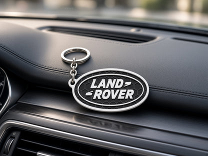 Breloc auto Land Rover cu lanț și inel