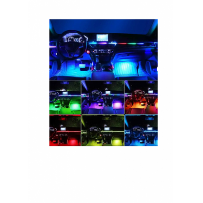 Lumini ambientale LED premium, kit RGB 18 în 1, efecte dinamice Symphony cu control prin aplicație
