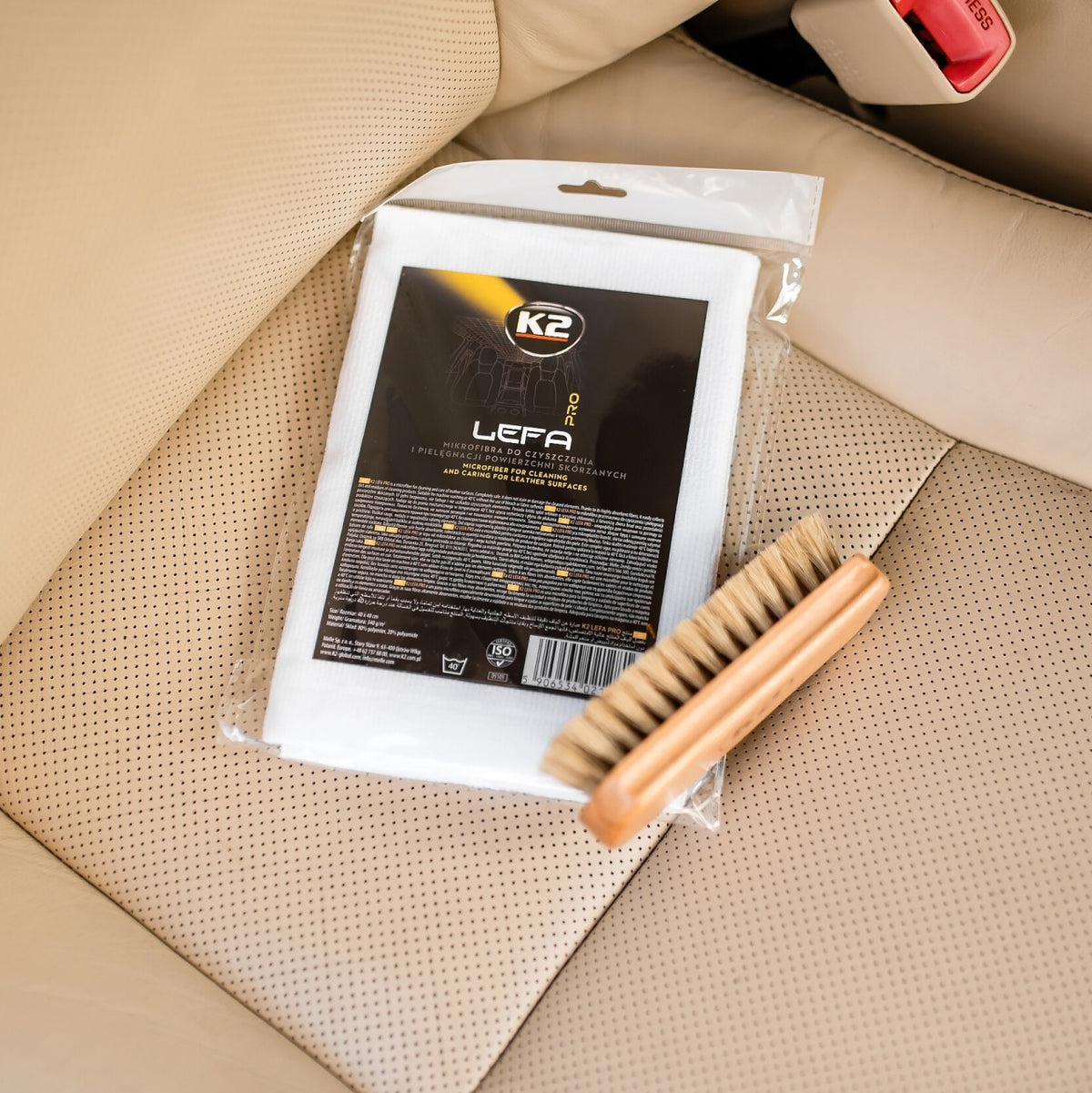 Laveta Microfibra Premium Curatare Suprafete din Piele K2 Lefa Pro