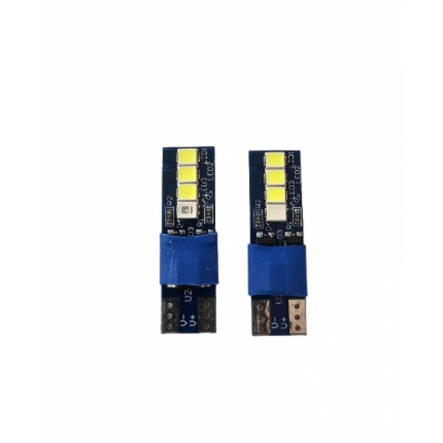 Set 2 becuri auto W5W/ T10- 6 smd-alb