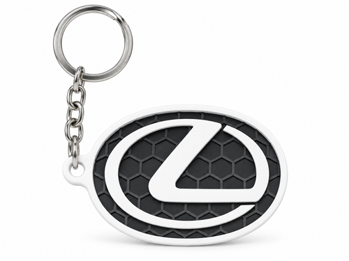 Breloc auto Lexus logo cu lanț și inel