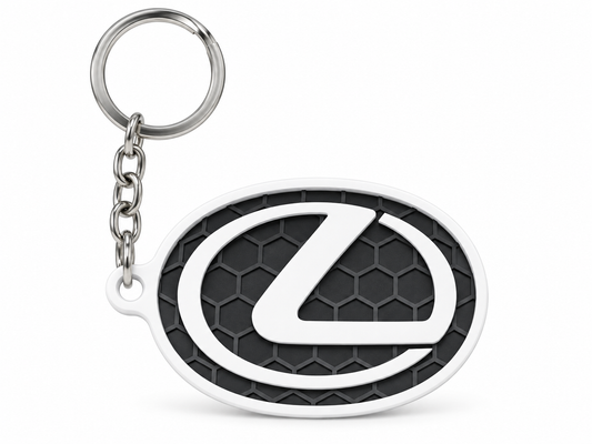 Breloc auto Lexus logo cu lanț și inel