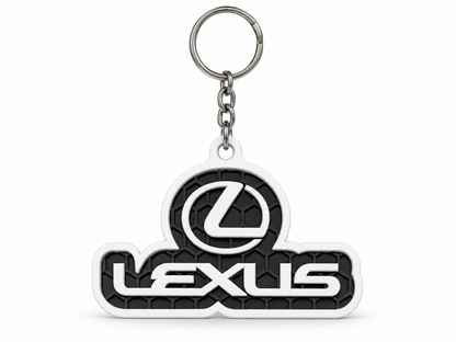 Breloc auto Lexus inscripție cu lanț și inel