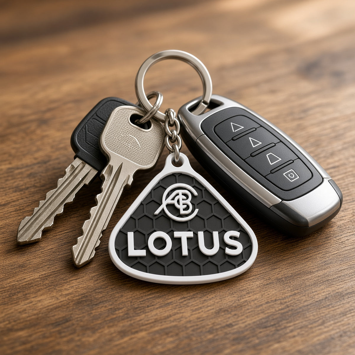 Breloc auto Lotus cu lanț și inel