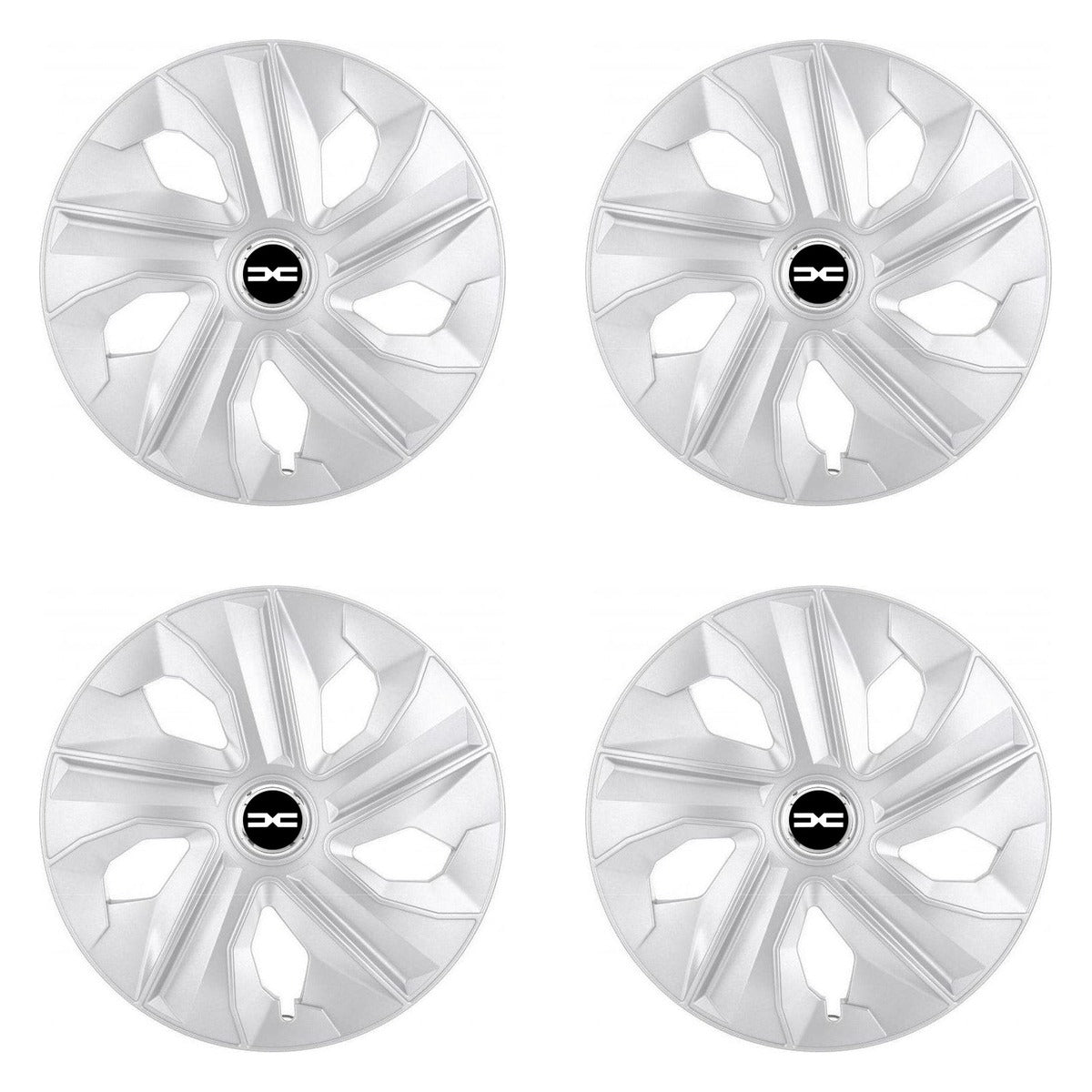 Set 4 Capace Roti, potrivite jantelor de R16, pentru Dacia Nou, model luna cromat