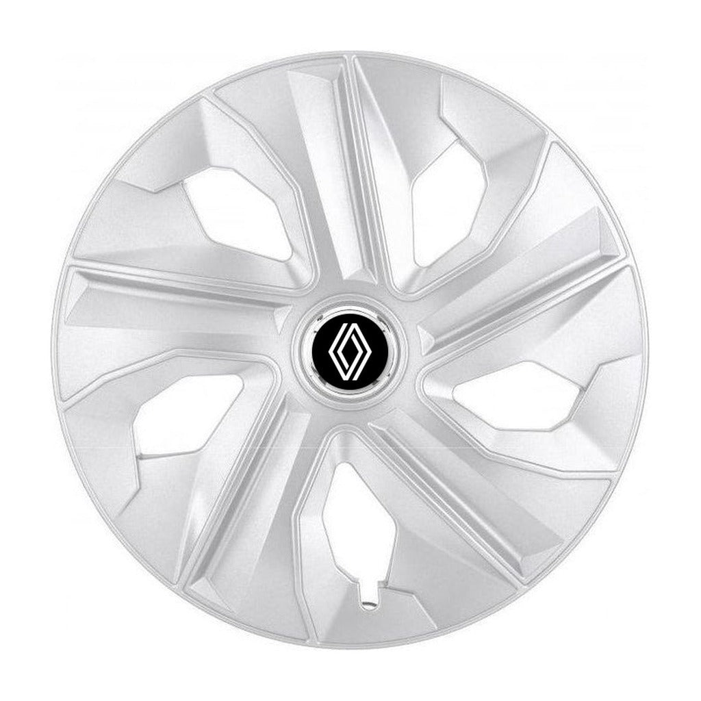 Set 4 Capace Roti, potrivite jantelor de R16, pentru Renault Nou, model luna cromat
