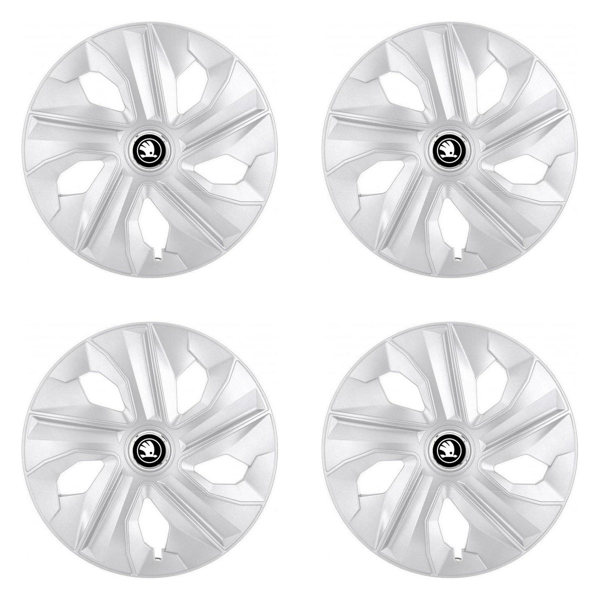 Set 4 Capace Roti potrivite jantelor de 14 inch, pentru Skoda Nou model Luna Gri
