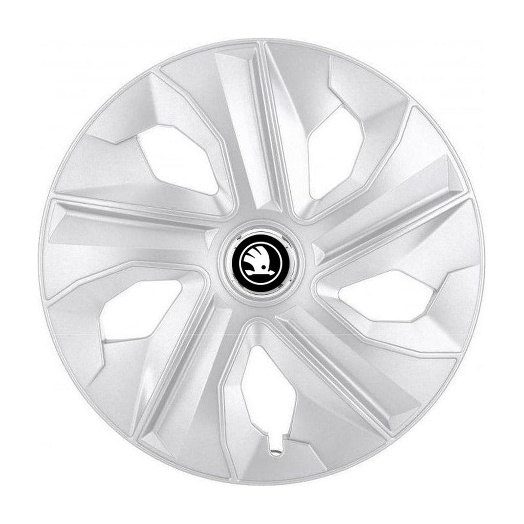 Set 4 Capace Roti potrivite jantelor de 15 inch, pentru Skoda Nou model Luna Gri
