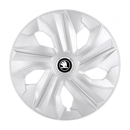 Set 4 Capace Roti potrivite jantelor de 15 inch, pentru Skoda Nou model Luna Gri