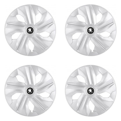 Set 4 Capace Roti potrivite jantelor de 16 inch, pentru Skoda Nou model Luna Gri