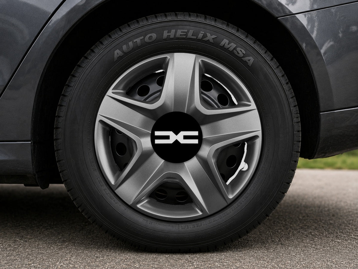 Set 4 capace roti 15 inchi (R15) compatibile DACIA NOU, Model-202