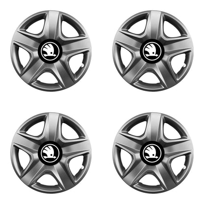 Set 4 capace roti 16 inchi (R16) compatibile SKODA NOU, Model-202