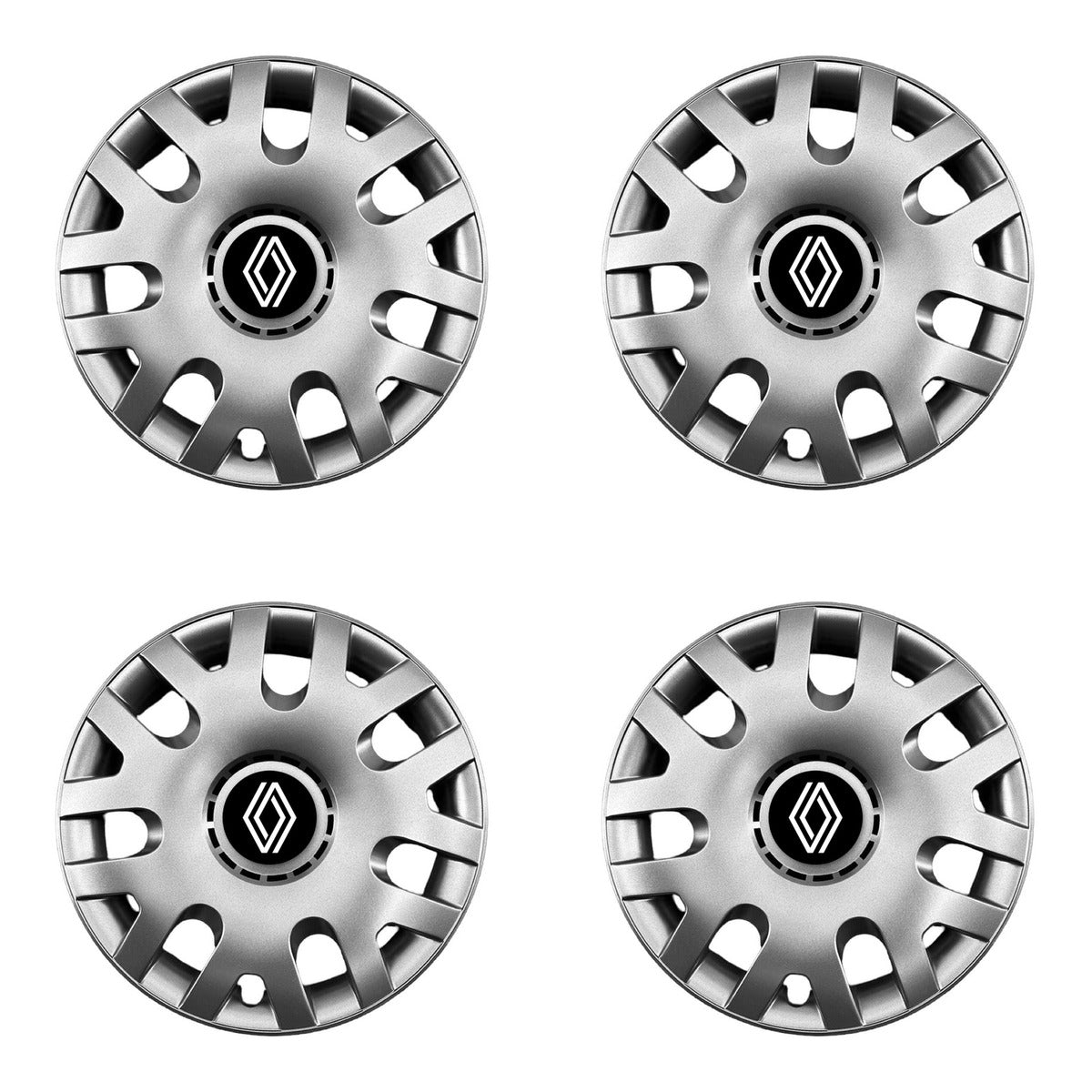 Set 4 capace roti potrivite jantelor de 14 inch (R14) compatibile Renault Nou, Model - 204
