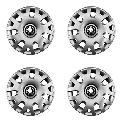 Set 4 capace roti potrivite jantelor de 15 inch (R15) compatibile Skoda Nou, Model - 204