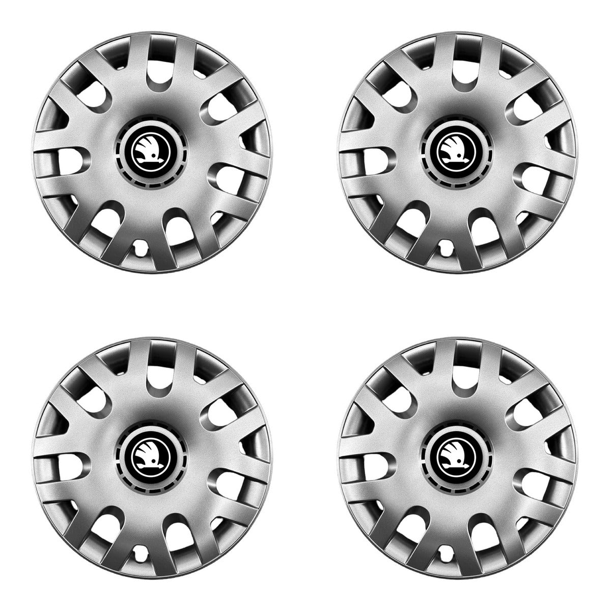 Set 4 capace roti potrivite jantelor de 16 inch (R16) compatibile Skoda Nou, Model - 204