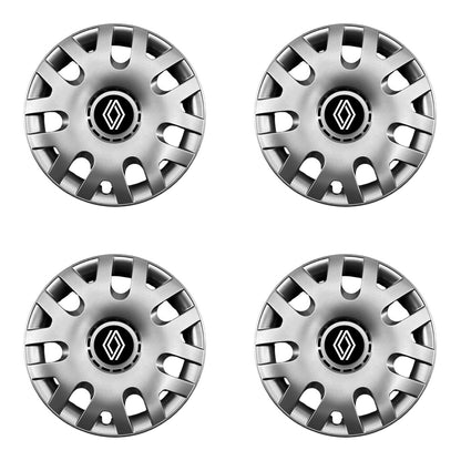 Set 4 capace roti potrivite jantelor de 16 inch (R16) compatibile Renault Nou, Model - 204