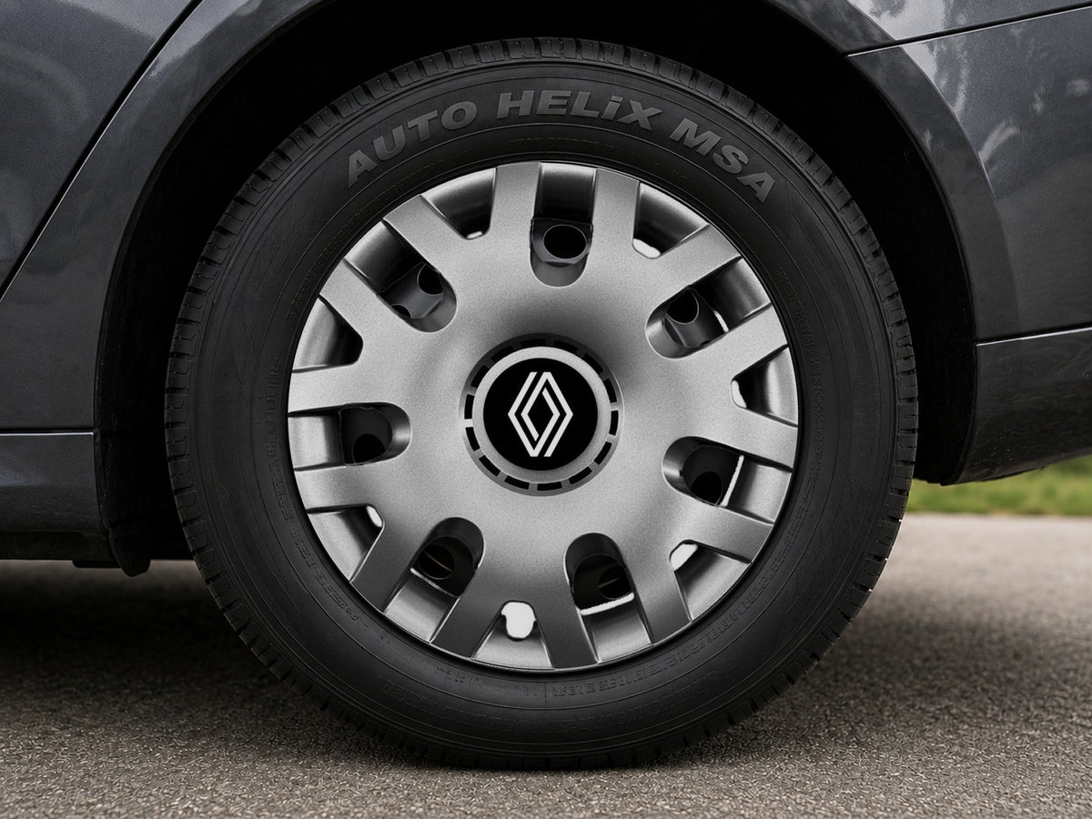 Set 4 capace roti potrivite jantelor de 16 inch (R16) compatibile Renault Nou, Model - 204