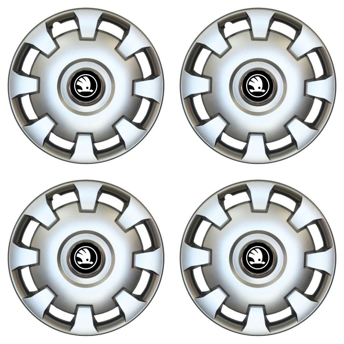 Set 4 Capace Roti R15, Potrivite Jantelor de 15 inch, Pentru Skoda Nou, Model 206