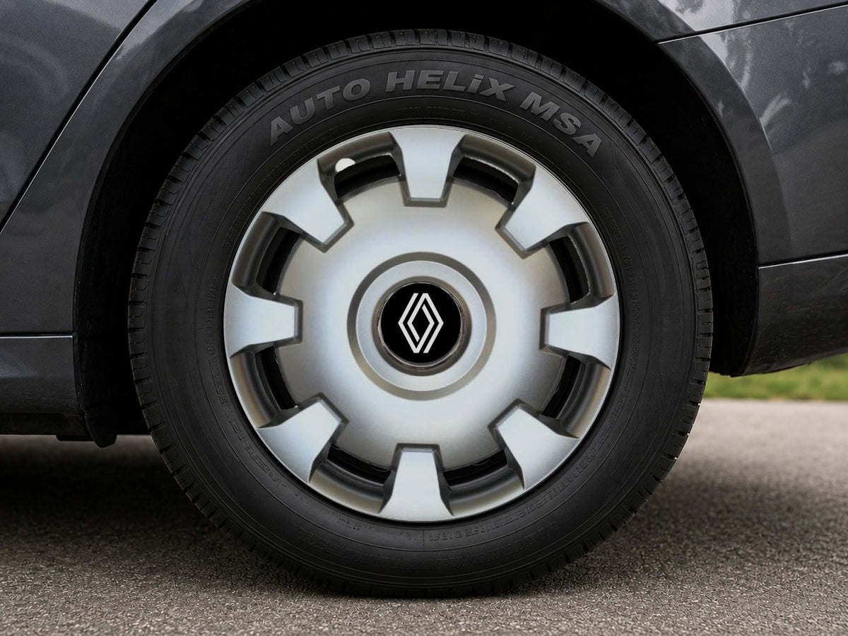 Set 4 Capace Roti R15, Potrivite Jantelor de 15 inch, Pentru Renault Nou, Model 206