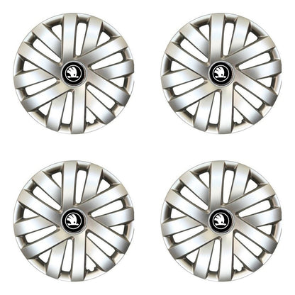 Set 4 Capace Roti R14, Potrivite Jantelor de 14 inch, Pentru Skoda Nou, Model 216