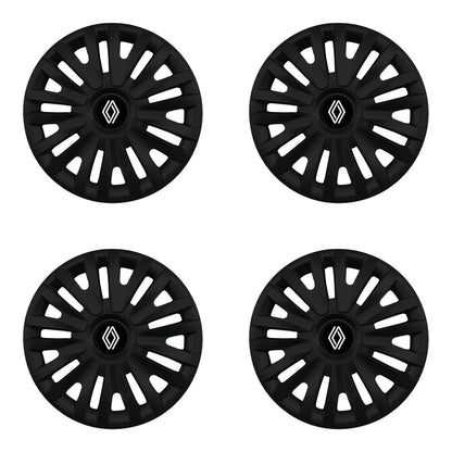 Set 4 capace roti 16 inchi (R16) compatibile RENAULT NOU, Model 217 Black
