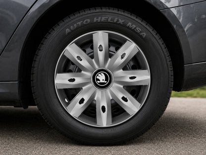 Set 4 capace roti potrivite jantelor de 14 inchi (R14) compatibile Skoda Nou, Model - 221