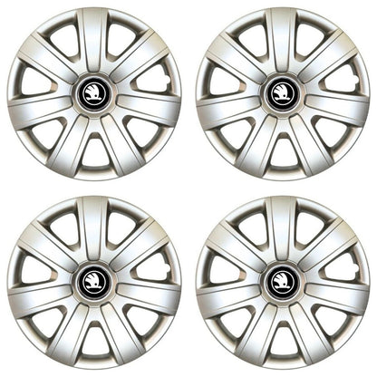 Set 4 Capace Roti R15, Potrivite Jantelor de 15 inch, Pentru Skoda Nou, Model 224