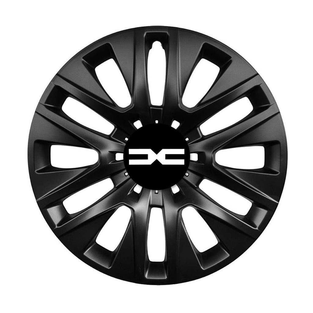 Set 4 capace roti 16 inchi (R16) compatibile gama Dacia Nou model - 225 Black