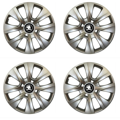 Set 4 Capace Roti R16, Potrivite Jantelor de 16 inch, Pentru Skoda Nou, Model 225