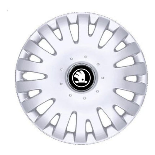 Set 4 Capace Roti R15, Potrivite Jantelor de 15 inch, Pentru Skoda Nou, Model 306