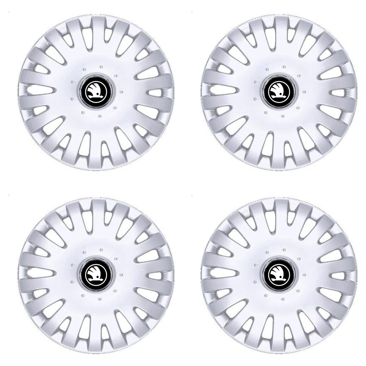 Set 4 Capace Roti R16, Potrivite Jantelor de 16 inch, Pentru Skoda Nou, Model 306