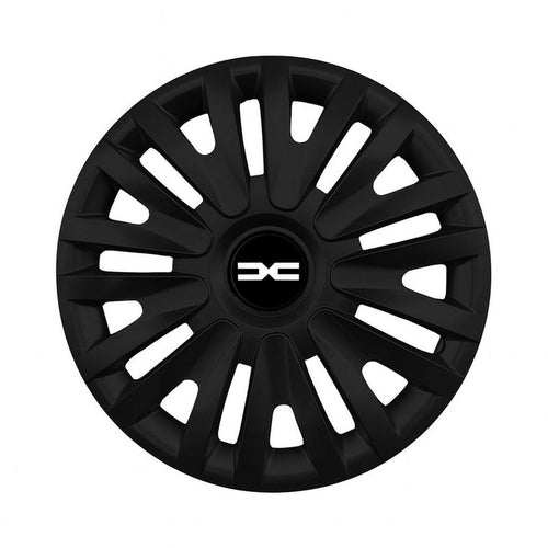 Set 4 capace roti potrivite jantelor de 14 inch (R14) compatibile DACIA NOU, Model - 313 Black