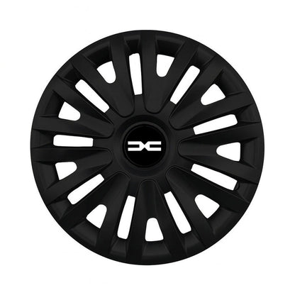 Set 4 capace roti potrivite jantelor de 16 inch (R16) compatibile DACIA NOU, Model - 313 Black