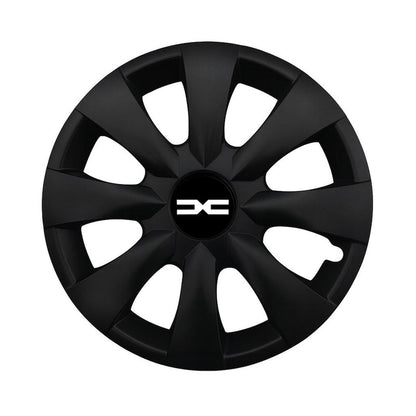Set 4 capace roti potrivite jantelor de 16 inchi (R16) compatibile DACIA NOU, Model - 316 Black Edition