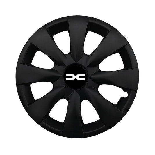 Set 4 capace roti potrivite jantelor de 16 inchi (R16) compatibile DACIA NOU, Model - 316 Black Edition