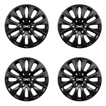 Set 4 capace roti 14 inch, R14 compatibile DACIA NOU, Model 334 Black