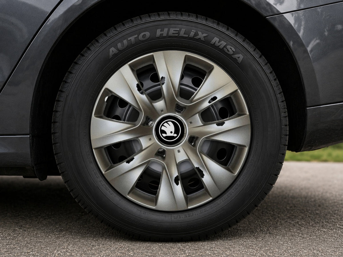 Set 4 Capace Roti Autohelix MSA® R16, Potrivite Jantelor de 16 inch, Pentru Skoda Nou, Model 334